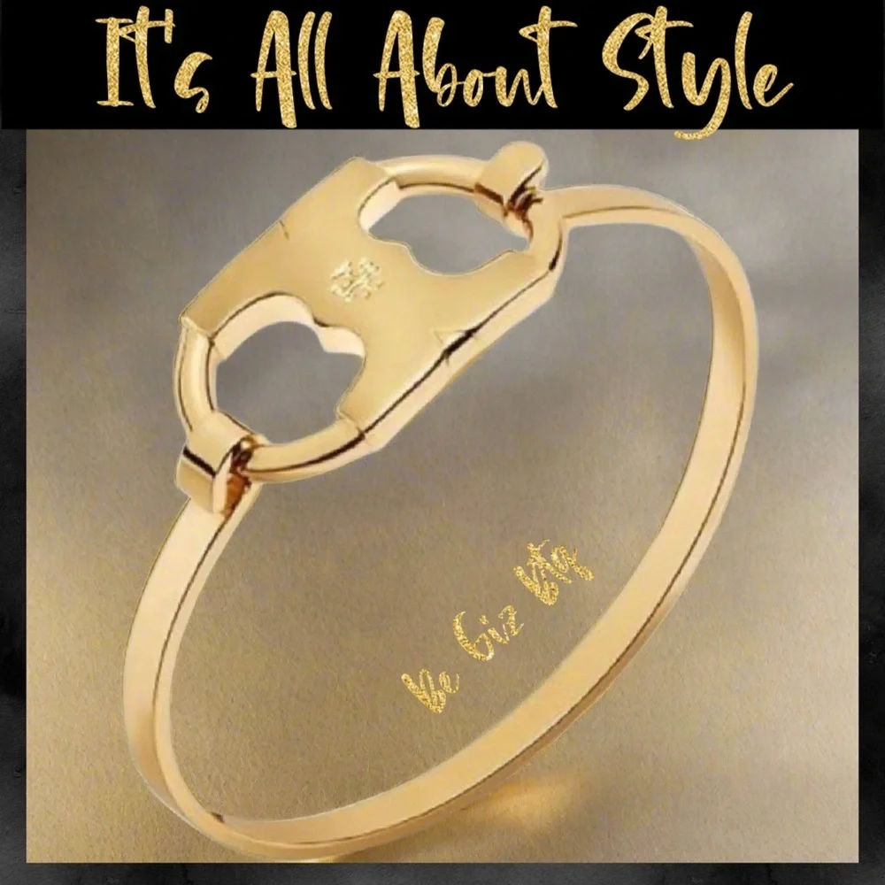 🆕 Tory Burch Authentic Gold Gemini Link ID Bracelet